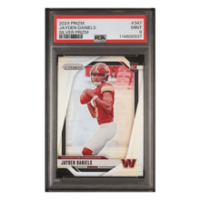 Jayden Daniels PSA 9 2024 Panini Prizm Silver Prizm Rookie RC Card #347