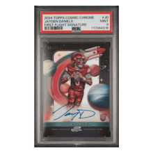 Jayden Daniels PSA 9 2024 Topps Cosmic Chrome First Flight Signature #d/ 75 Card #JD