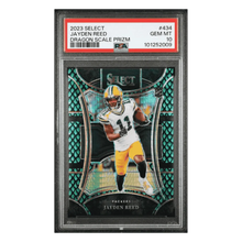Jayden Reed PSA 10 2023 Panini Select Dragon Scale Prizm Rookie RC Card #434