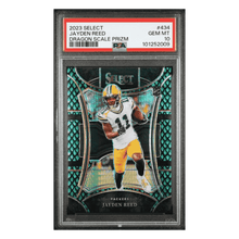 Jayden Reed PSA 10 2023 Panini Select Dragon Scale Prizm Rookie RC Card #434