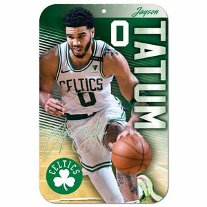 Jayson Tatum Boston Celtics Plastic Player Clubhouse Sign