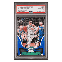 Jayson Tatum PSA 10 2018 Panini Certified Mirror Blue #d/199 Card #22