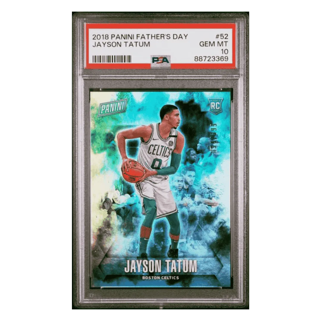 Jayson Tatum PSA 10 2018 Panini Father's Day Card #52