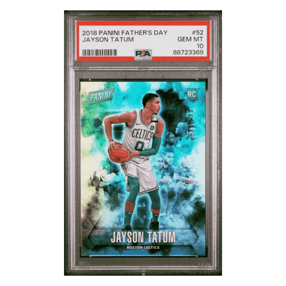 Jayson Tatum PSA 10 2018 Panini Father's Day Card #52