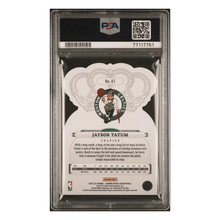 Jayson Tatum PSA 10 2022 Panini Crown Royale Crystal Purple #d/ 25 Card #87