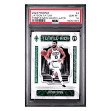Jayson Tatum PSA 10 2023 Panini Phoenix Temple Men White Lazer #d /150 Card #4