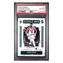 Jayson Tatum PSA 10 2023 Panini Phoenix Temple Men White Lazer #d /150 Card #4