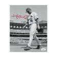 Jim Edmonds St Louis Cardinals Autographed Black and White 8X10 Photo - JSA COA