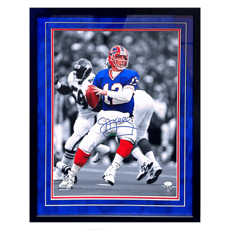 Jim Kelly Buffalo Bills Autographed Framed 16x20 - JSA COA (No Card)