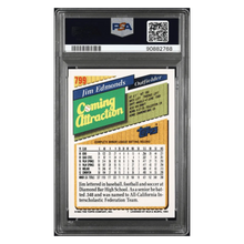 Jim Edmonds PSA 9 1993 Topps Coming Attraction Card #799