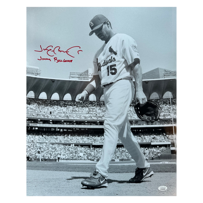 Jim Edmonds St Louis Cardinals Autographed 16x20 w/ "Jimmy Ball Game" Inscription - JSA COA