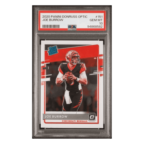 Joe Burrow PSA 10 2020 Panini Donruss Optic Rated Rookie Card #151