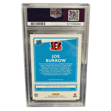 Joe Burrow PSA 10 2020 Panini Donruss Rated Rookie Card #301