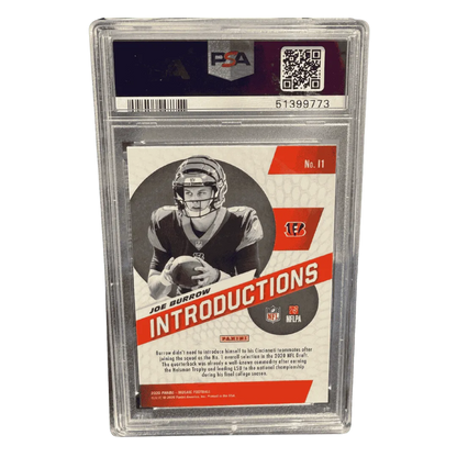 Joe Burrow PSA 10 2020 Panini Mosaic Introductions Card #I1