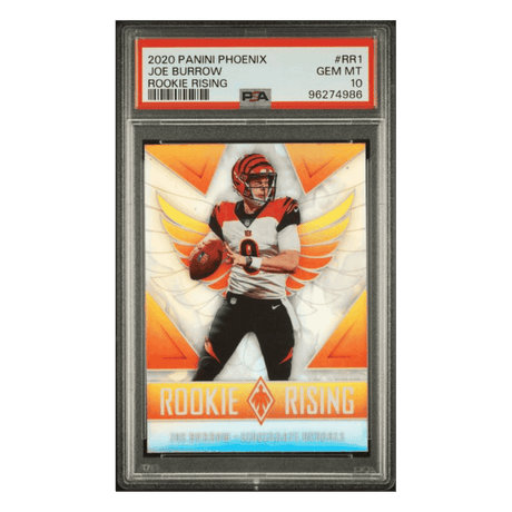 Joe Burrow PSA 10 2020 Panini Phoenix Rookie Rising Card #RR1