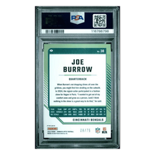 Joe Burrow PSA 10 2024 Panini Donruss Optic Electricity #d/ 75 Card #38