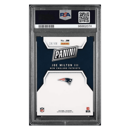 Joe Milton II PSA 9 2024 Panini National Sports Collectors Convention National Insert Holo Rookie RC #d/44 Card #JM