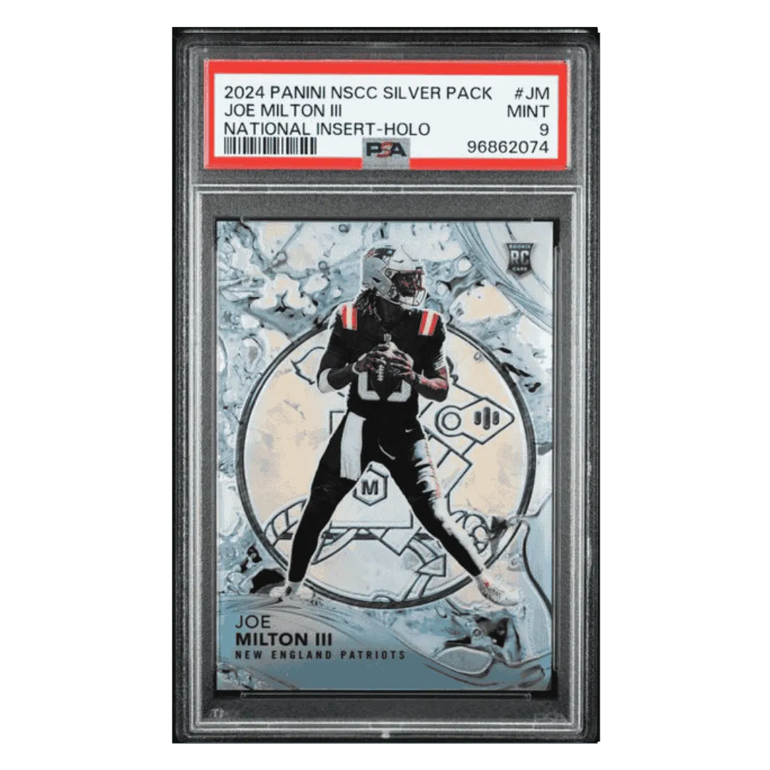 Joe Milton II PSA 9 2024 Panini National Sports Collectors Convention National Insert Holo Rookie RC #d/44 Card #JM