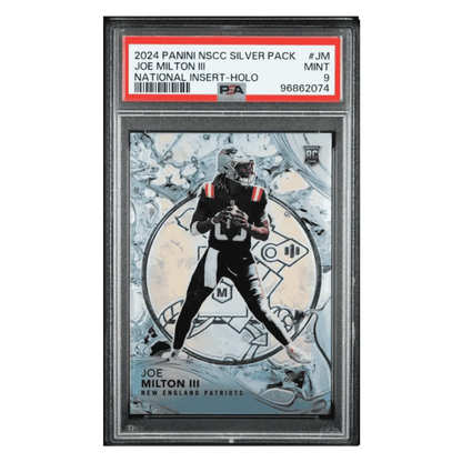 Joe Milton II PSA 9 2024 Panini National Sports Collectors Convention National Insert Holo Rookie RC #d/44 Card #JM