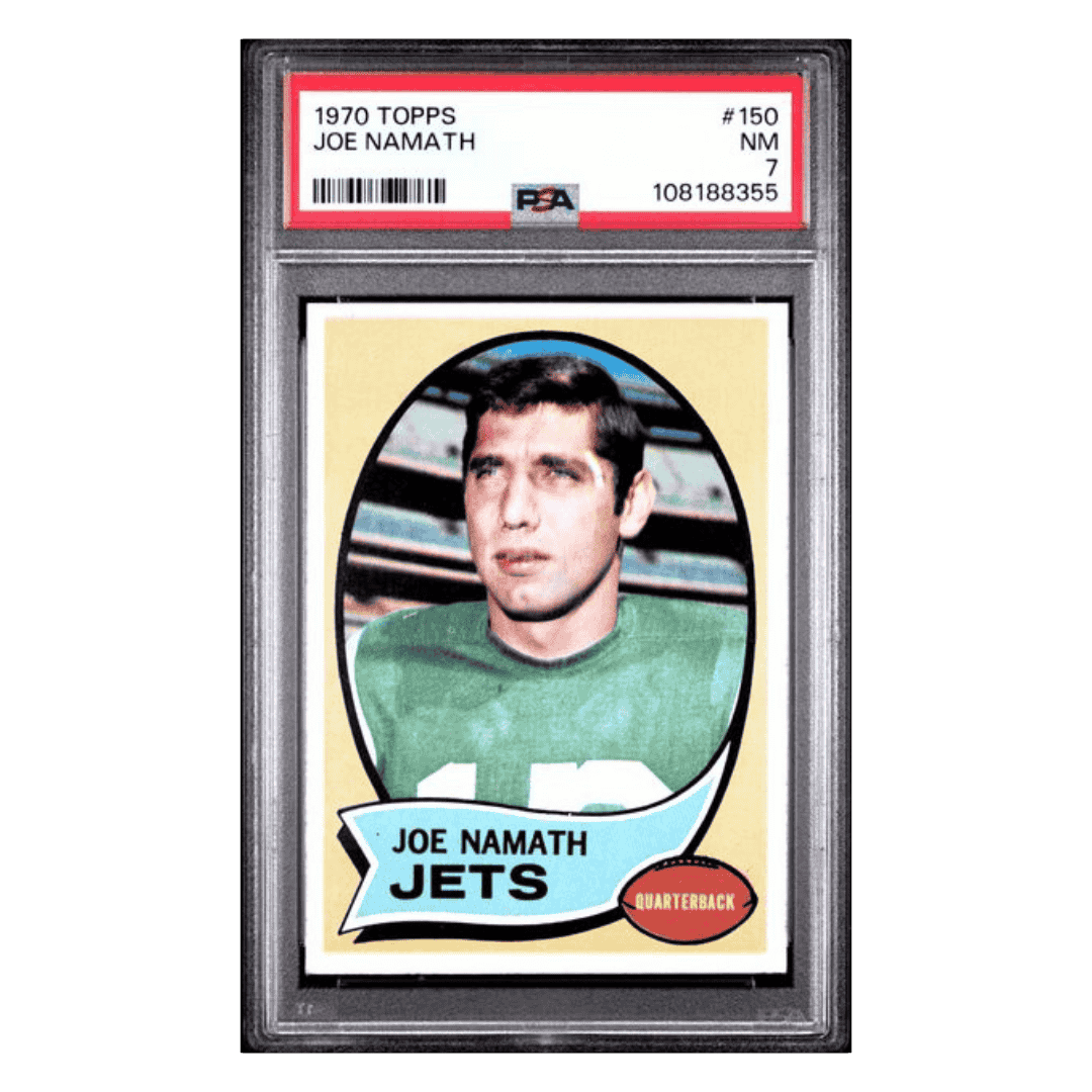Joe Namath PSA 7 1970 Topps Card #150