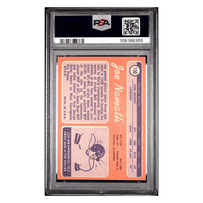 Joe Namath PSA 7 1970 Topps Card #150