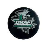 Joel Hofer St Louis Blues Autographed 2018 NHL Draft Puck - JSA COA