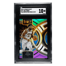 Joel Embiid SGC 10 2023-24 Panini Select Teal/White/Pink Prizm 47/49 Card #197