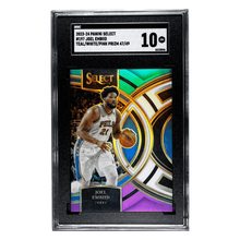 Joel Embiid SGC 10 2023-24 Panini Select Teal/White/Pink Prizm 47/49 Card #197