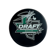 Joel Hofer St Louis Blues Autographed 2018 NHL Draft Puck - JSA COA