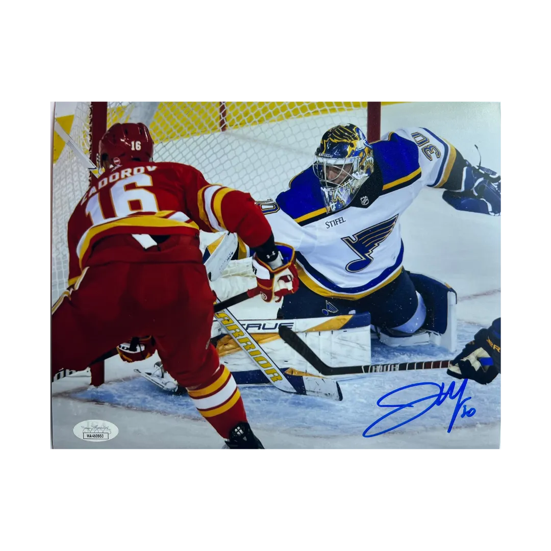 Joel Hofer St Louis Blues Autographed 8x10 Photo - JSA COA