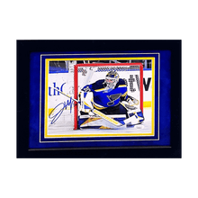 Joel Hofer St Louis Blues Autographed Framed 8x10 Home Jersey Photo - JSA COA