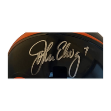 John Elway Denver Broncos Autographed Mini Speed Helmet - JSA COA