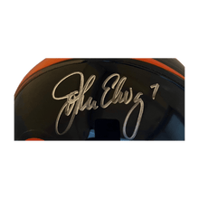 John Elway Denver Broncos Autographed Mini Speed Helmet - JSA COA