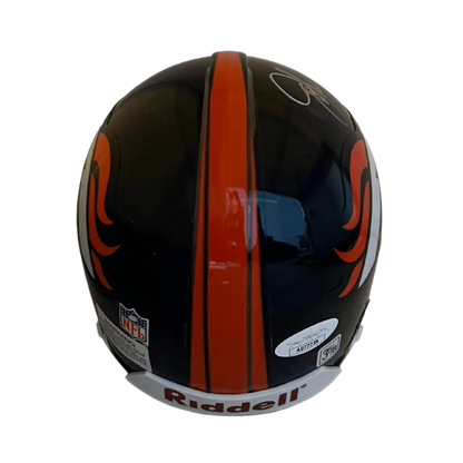John Elway Denver Broncos Autographed Mini Speed Helmet - JSA COA
