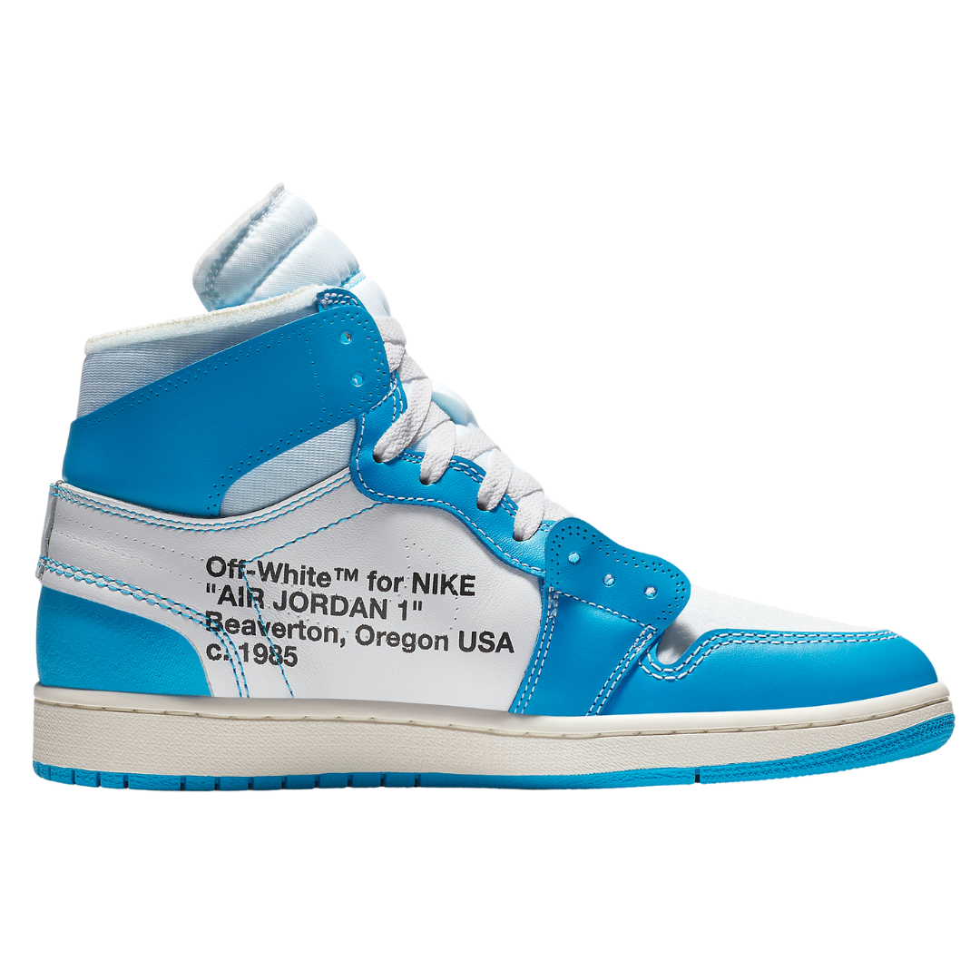 Jordan 1 Retro High Off-White "University Blue" UNC