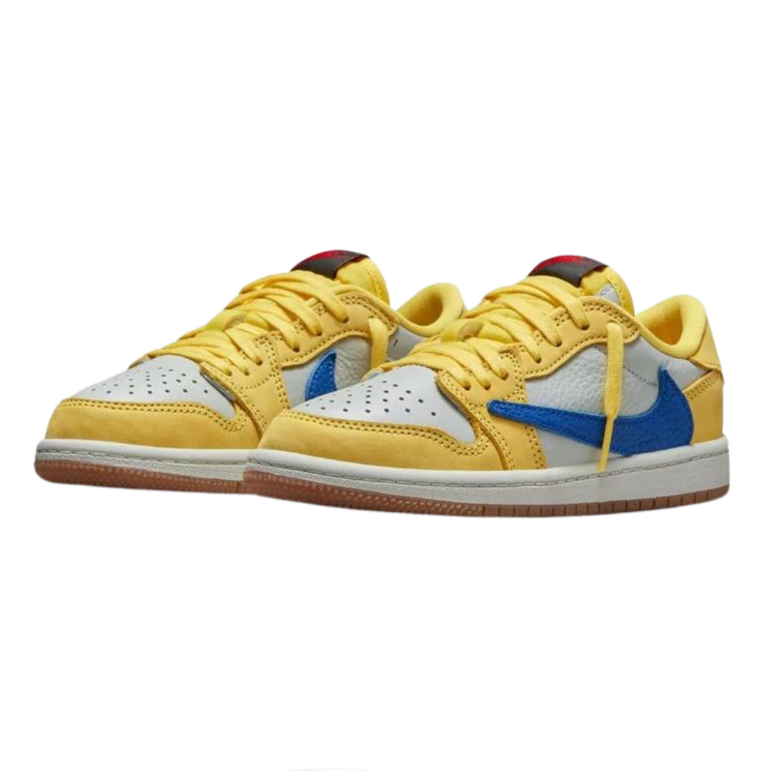 お中元 お歳暮 お年賀 夏 冬 年末年始のご挨拶 ギフト 通販な Jordan 1 Retro Low OG SP Travis Scott Canary (PS) – Fan Cave 靴