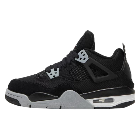 Jordan 4 Retro "Black Canvas" (GS)