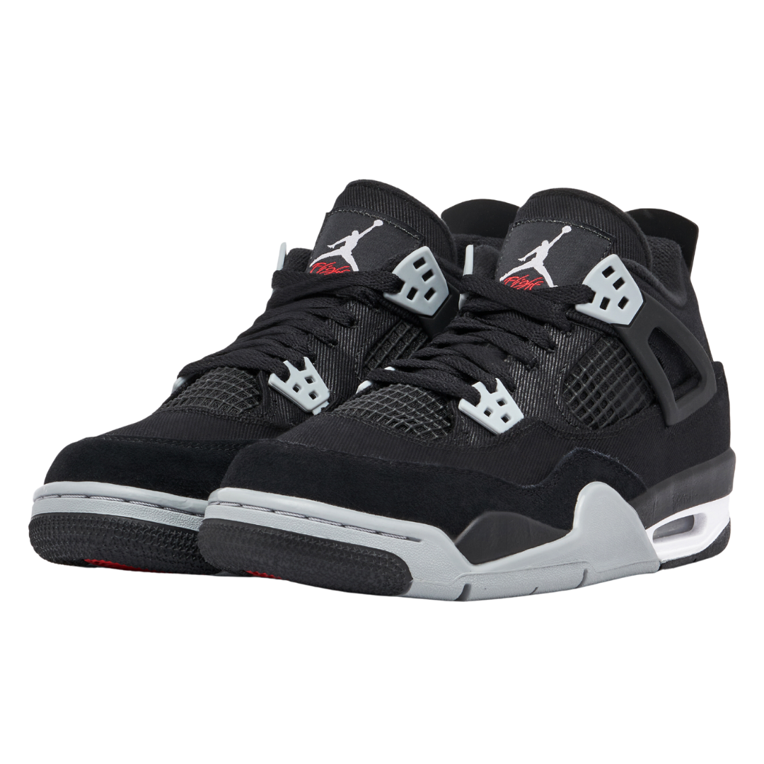 Jordan 4 Retro Black Canvas (GS)