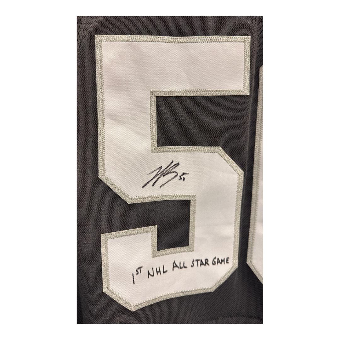 Jordan Binnington St Louis Blues Autographed Adidas 2020 All Star Game Jersey w/ Inscription - JSA COA