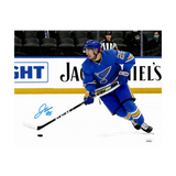 Jordan Kyrou St Louis Blues Autographed Alternate 11x14 Photo - JSA COA