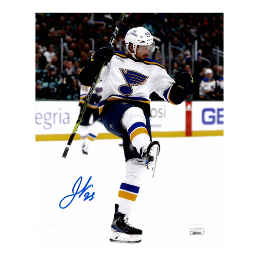 Jordan Kyrou St Louis Blues Autographed Celebration Photo - JSA COA