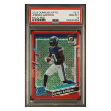 Jordan Addison PSA 10 2023 Panini Donruss Optic Mojo Red Rated Rookie Card #271