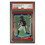 Jordan Addison PSA 10 2023 Panini Donruss Optic Mojo Red Rated Rookie Card #271