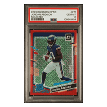 Jordan Addison PSA 10 2023 Panini Donruss Optic Mojo Red Rated Rookie Card #271