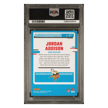 Jordan Addison PSA 10 2023 Panini Donruss Optic Mojo Red Rated Rookie Card #271