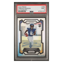 Jordan Addison PSA 9 2023 Panini Prizm Autograph Rookie RC Card #368