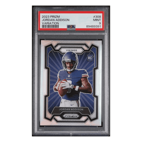 Jordan Addison PSA 9 2023 Panini Prizm Variation Rookie RC Card #308