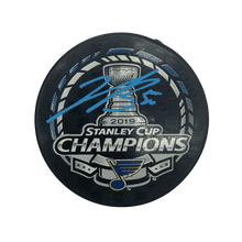 Jordan Binnington St Louis Blues Autographed 2019 Stanley Cup Champions Logo Puck - Fanatics COA