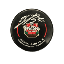 Jordan Binnington St Louis Blues Autographed 2025 Winter Classic Logo Puck - Fanatics COA