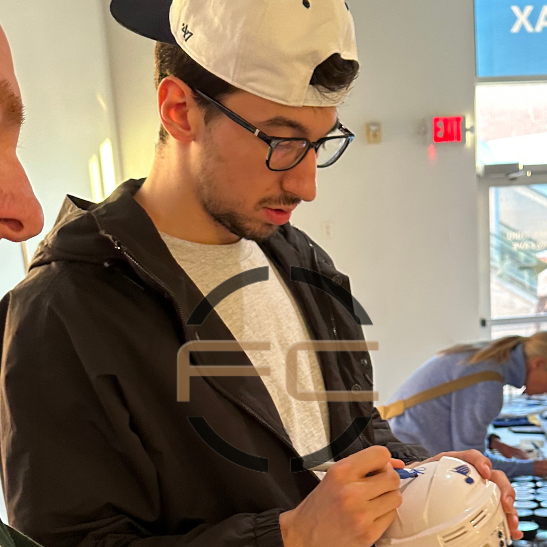 Jordan Kyrou St Louis Blues Autographed 2016 NHL Draft Puck with Inscription - JSA COA